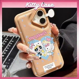 Ốp lưng iPhone 11/12/13/XR/14/15/16/17/7/XR Pro Max Plus cấu trúc khí nang họa tiết hình ảnh mèo hoạt hình quanh viền