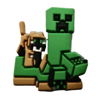 Set 12 Sticker/ Charm dẻo gắn dép Minecraft vui nhộn