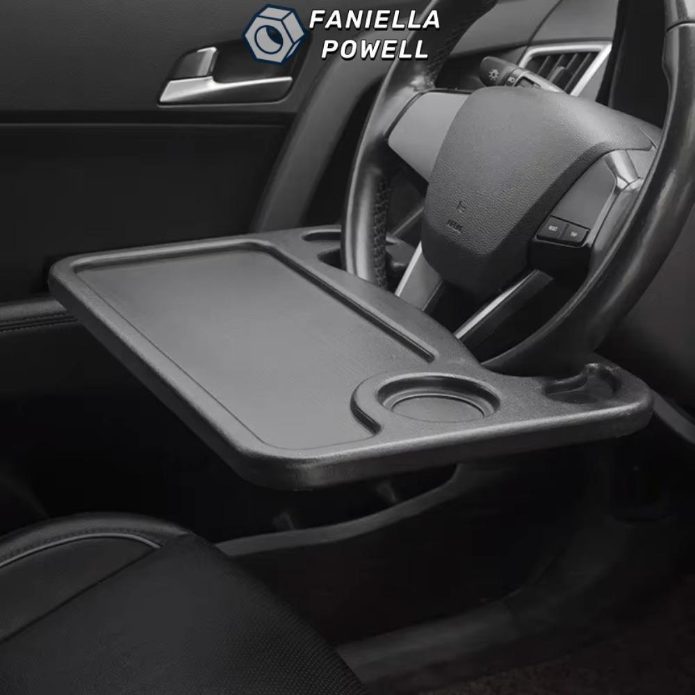 Bàn đa năng ô tô FANELLAPOWELL, phụ kiện vô lăng, đựng thẻ di động, bàn máy tính xe hơi