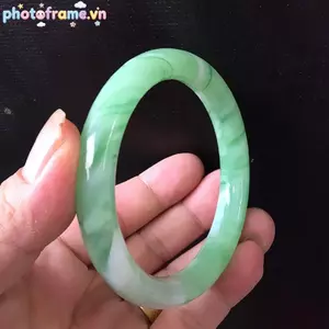 Khung ảnh và vòng tay giả ngọc màu xanh, phong cách vintage - Trang sức thời trang làm quà tặng
