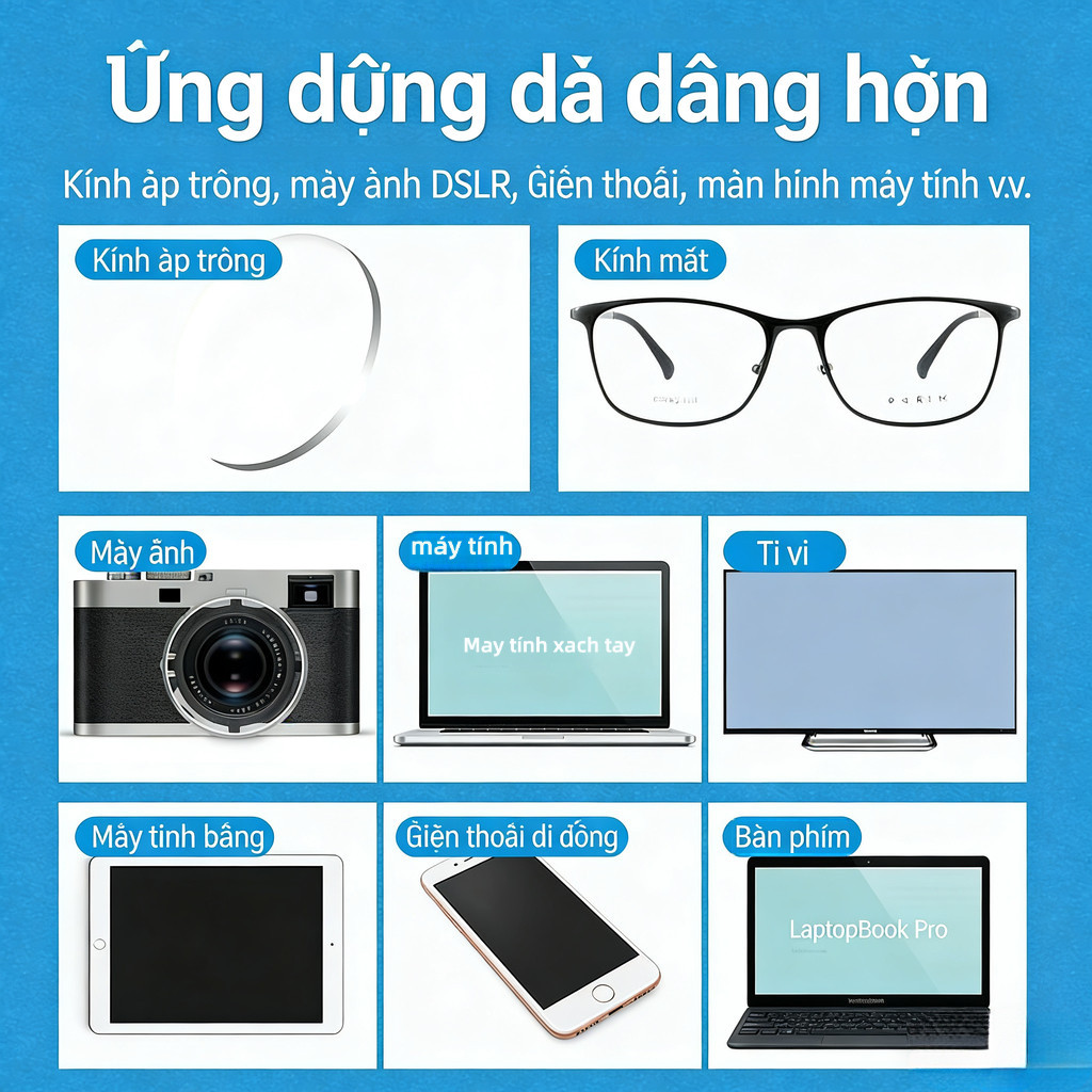 LENSSCAPE-Dung dịch vệ sinh kính mắt 50ml – xịt làm sạch đa năng, dùng cho kính mắt, kính râm, màn hình