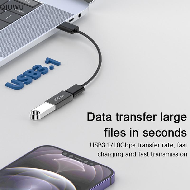 Bộ ghép nối QIUWU USB 3.1 Bộ chuyển đổi đầu cái sang USB Type C Bộ chuyển đổi kết nối mở rộng USB siêu tốc.