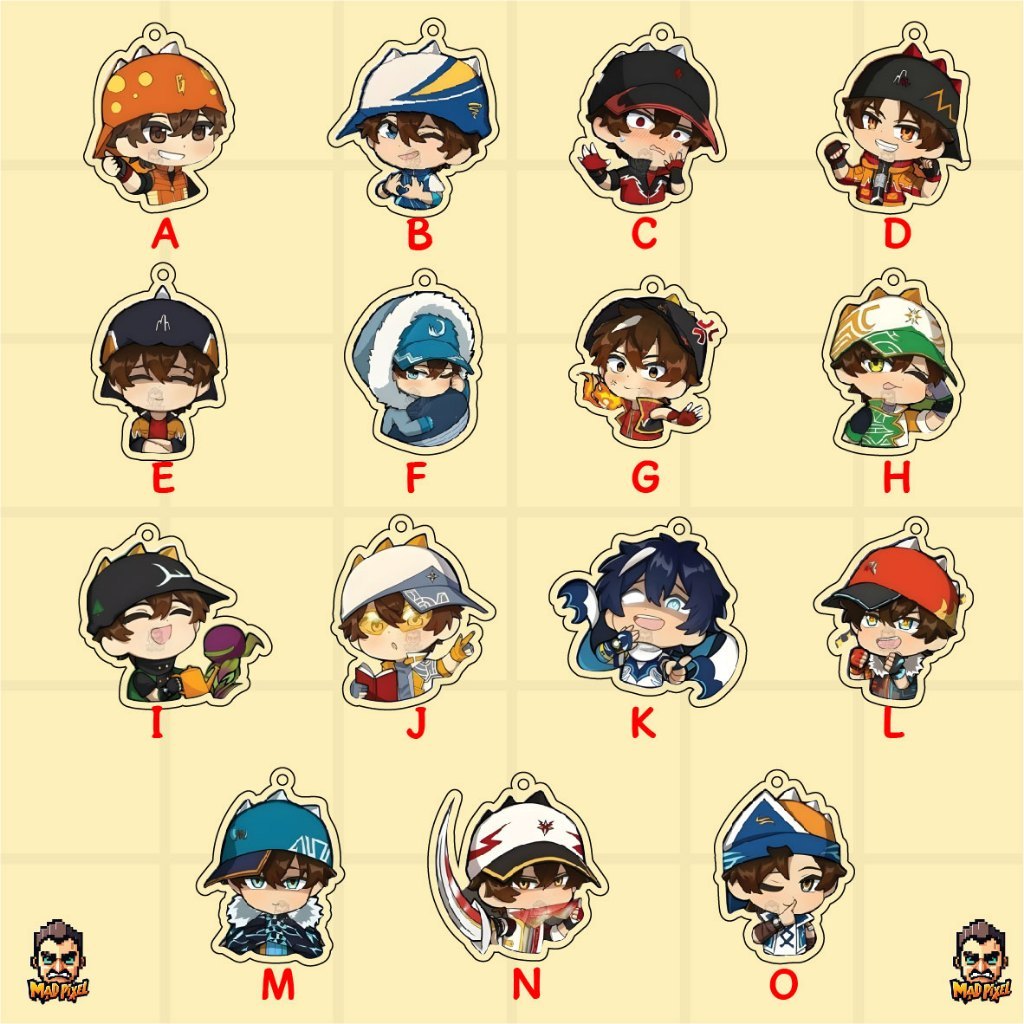 BoBoiBoy móc khóa/Móc khóa BoBoiBoy hoạt hình/Móc khóa BoBoiBoy Acrylic/BoBoiBoy Art của pochi