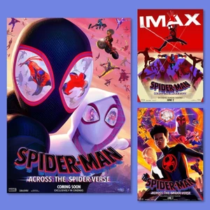 Người Nhện Vượt Qua Người Nhện Marvel Canvas Poster Miles Gwen Trang Trí Tường Phòng Ngủ