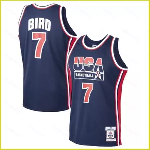 Jersey Bóng Rổ Chính Hãng Larry Bird Đội Tuyển Mỹ 1992, Phù Hợp Cho Người Lớn Và Trẻ Em