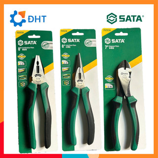 Bộ 3 Kìm Đa Năng SATA 7303A 70102A  70203A Thép CR-V Chống Mòn Gỉ Kìm Cắt Dây Điện, Kìm Mũi Nhọn, Kìm Kẹp Cắt Thép
