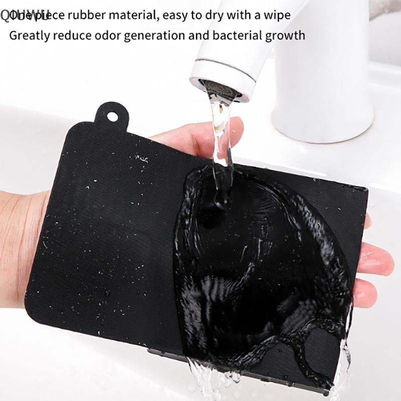 QIUWU Silica Gel Không Đau Chà Tắm Tròn Đồ Tắm Hộ Gia Đình Tắm Mạnh Ba Tro Chà Bùn Tẩy Tế Bào Chết Bàn Chải Găng Tay.