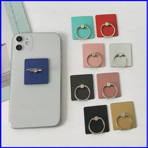 3p 1 Chiếc Thời Trang Điện Thoại Di Động Nhẫn Giá Đỡ Vuông Đỏ Vàng Bạc Quà Tặng Cho Bạn Gái Nhẫn Điện Thoại Khóa