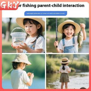 GKY Cần câu bộ stream rod tay cầm nhỏ gọn, phù hợp cho người mới bắt đầu và mùa đông câu cá, tôm