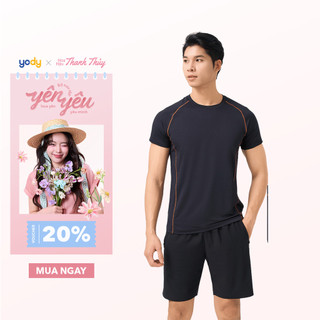 [Đồng giá] Bộ đồ nam YODY set áo quần phối chỉ nổi bật năng động vải dệt Jacquard thoáng khí co giãn MAST25S051