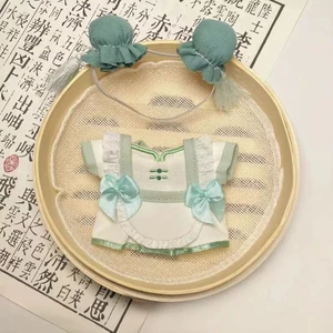 10cm Quần Áo Bé Phong Cách Trung Hoa Bóng Đầu Búp Bê Dễ Thương Quần Áo Phù Hợp Với Labubububu Búp Bê Trang Phục Phù Hợp Với 3.2