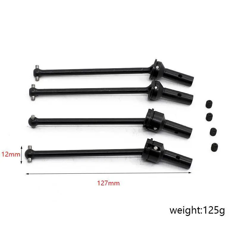 4 Trục truyền động trước và sau bằng kim loại CVD cho Arrma 1 / 8 Typhon 6S 1 / 7 Vi phạm 6S Không giới hạn 6S BLX RC Xe nâng cấp các bộ phận