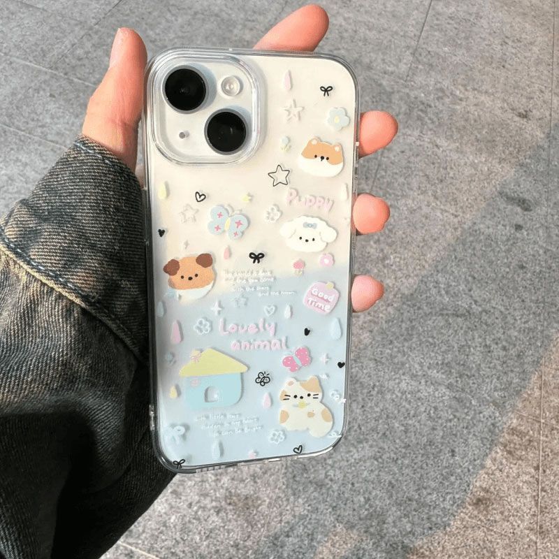 Rain Dog cho 16 trường hợp iPhone 17Air Space Case 14 13 16Pro