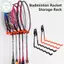 PUSKY Treo Tường Raet Giá Đỡ Tennis Raet Giá Đỡ Cầu Lông Raet Giá Đỡ Sóng Tường Móc Bảo Quản Giữ Nhiều Vợt Ra VN