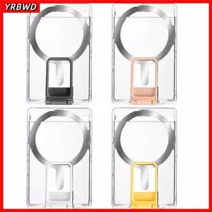 Túi đựng thẻ YRBWD, Thẻ đựng ví điện thoại di động từ tính trong suốt, Khe cắm từ tính Túi đựng thẻ Giá đỡ điện thoại cho Magsafe cho 15 14 13 12