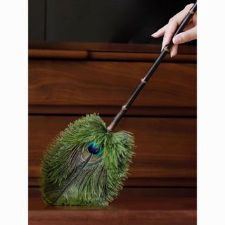 Gió Đầu Vào Duster Phong Cách Trung Quốc, bụi lông vũ đà điểu, trang trí không gian JS1U
