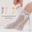 0-3 Tuổi Bé Gái Tập Đi Tất Dài Có Nơ Mỏng Mùa Hè Dễ Thương Frilly Mềm Mại Thoáng Khí Đầu Gối Tất Cao