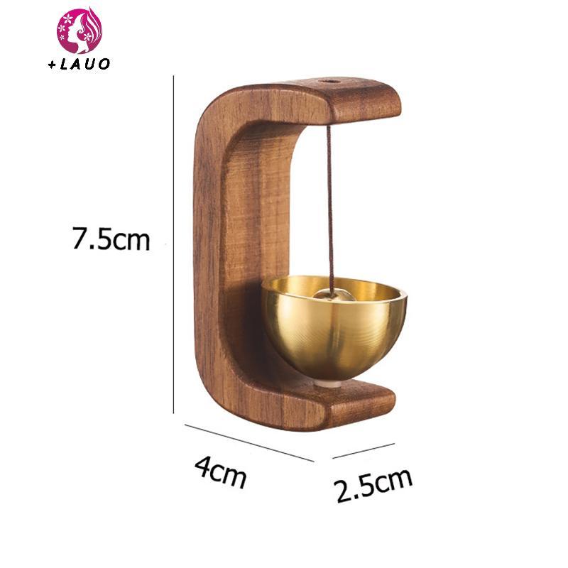 Chuông cửa tự dính phong cách Nhật Bản Springevenstar / Chuông gió bằng gỗ Dopamine / Chuông va chạm bằng đồng thau từ tính Trang trí cửa nhà Springevenstar