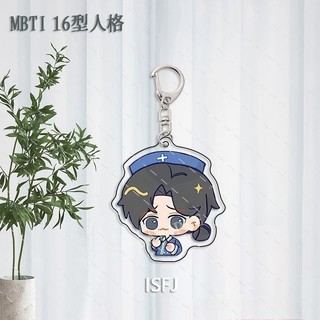 MBTI 16 Type Personality Cartoon keychain, accessory, handbag, backpack, keychain made of transparent acrylic WrightZ