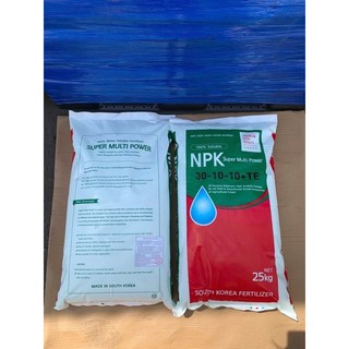 Phân Bón NPK 30-10-10 Hàn Quốc – Phân Tưới Tan Nhanh, Bung Đọt Mạnh, Xanh Lá Dày (Bao 25KG)