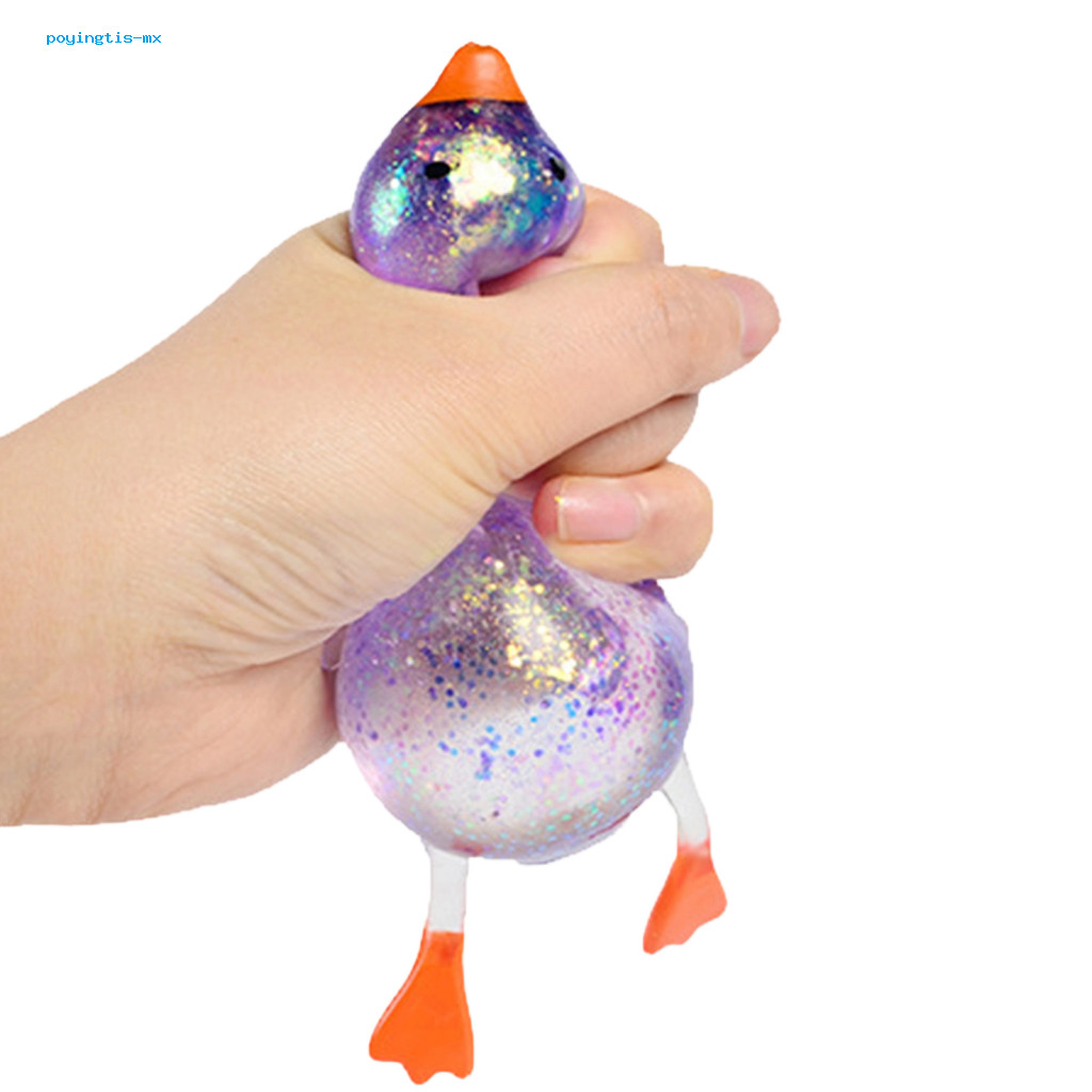 Poyingtis Di Động Giảm Căng Thẳng Bóp Vịt Lấp Lánh Đồ Chơi Giảm Căng Thẳng – Mini Mềm Co Giãn Fidget Để Giảm Lo Âu Chơi Tiệc Sinh Nhật Ủng Hộ Trẻ Em Người Lớn Quà Tặng Thư Giãn