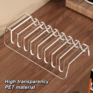 Kệ trưng bày CD WOAY, Thiết kế nhiều khe 6 / 8 Lưới Giá đỡ điện thoại Acrylic, Ký túc xá máy tính để bàn trong suốt chắc chắn đa năng cao cấp