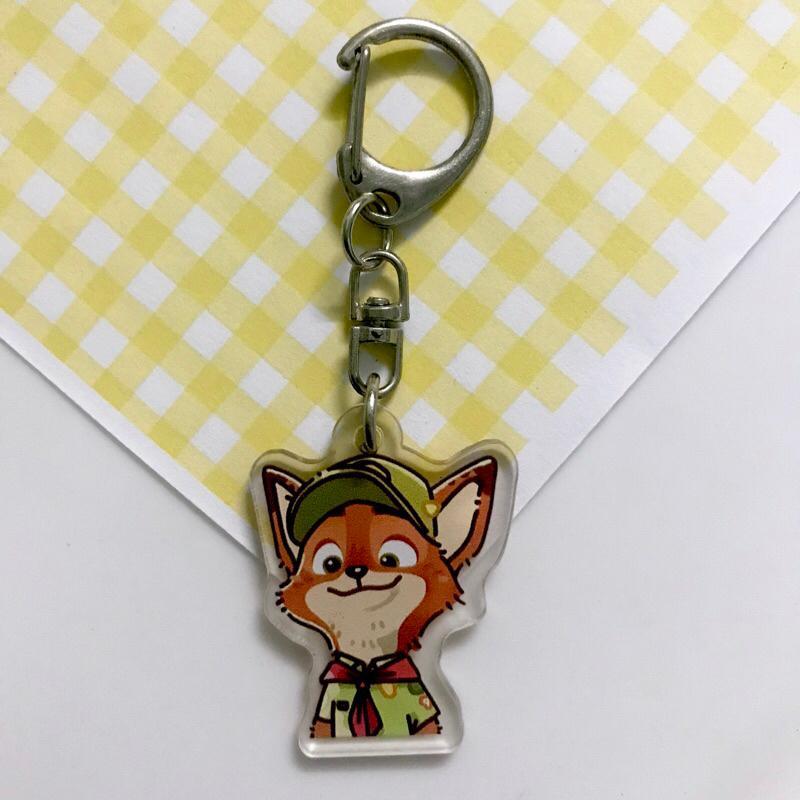 ( QUÀ VALENTINE ) Móc Khoá Cặp Đôi Zootopia Nick Cáo Và Judy Thỏ