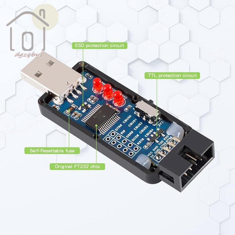 FT232RL Module USB sang Serial UART, chuyển đổi nối tiếp công nghiệp sang USB/TTL