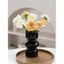 Bình Hoa Thủy Tinh Phong Cách Pháp Retro Bình Cắm Hoa Sang Trọng Decor Phòng Khách Tân Cổ Điển Ins Style [Màu Đen/Hồng]