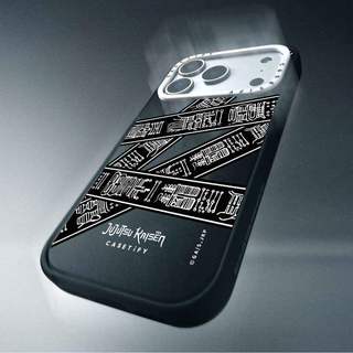 CASECASE X Jujutsu Kaisen Curse Seal Case White Camera Ring Edition Matte Đen Cứng Hút Từ Tính Tác Động Dành Cho Apple IPhone 13 14 15 16 17 Pro Max Air Plus Có Hộp