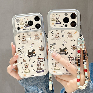 Phim Hoạt Hình Chó + Vòng Tay Cho iphone17 17promax 16promax 15promax 14 / 13 / 15 / 16pro iphone13 Vỏ TPU iphone mới chống bụi