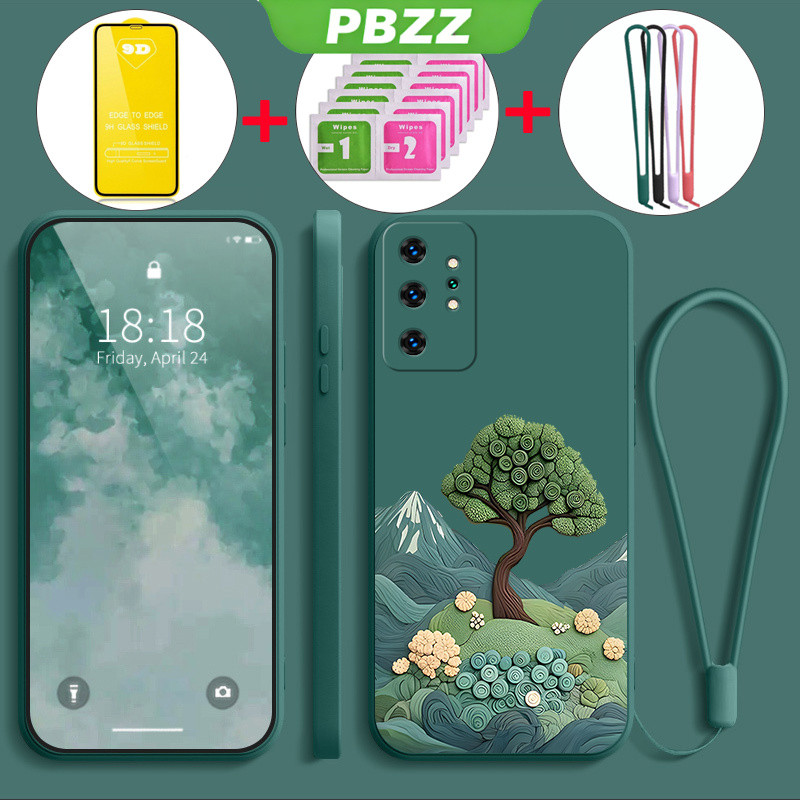 Có Vỏ Phim Mềm Cho SAMSUNG note 10 plus note 10 pro note 10 lite Vỏ Điện Thoại Vỏ Mềm Silicon Lỏng Chống Sốc Thiết Kế Mới Thẩm Mỹ Manga Cây YTMLS01