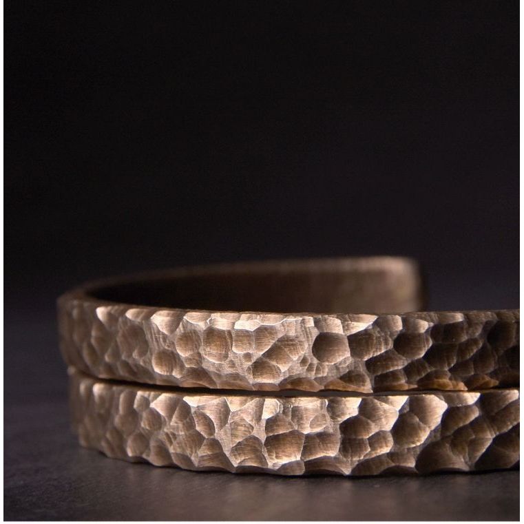 Vòng tay kim loại retro handmade châu Âu và Mỹ, màu đồng, điều chỉnh được cho nam và nữ