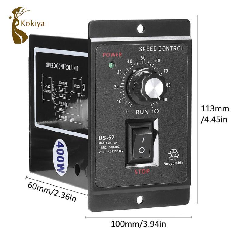 220V 50 / 60 Bộ điều khiển động cơ một pha Bộ điều chỉnh động cơ điện Thống đốc động cơ 400W