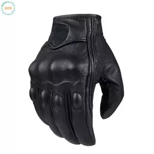 Mới Retro Da Thật Găng Tay Xe Máy Moto Găng Tay Chống Thấm Nước Motocross Găng Tay Tốt