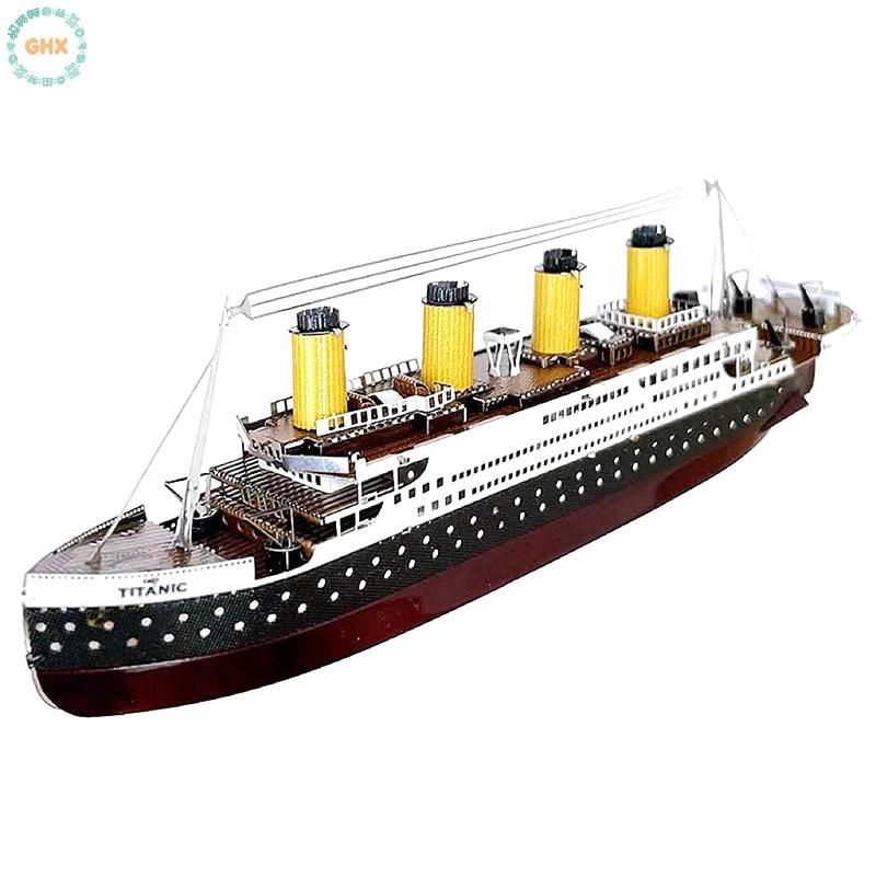 Màu Mới Titanic Xếp Hình DIY Tàu Du Lịch Lắp Ráp Bộ Dụng Cụ Mô Hình Trẻ Em Đồ Chơi Giáo Dục Tốt