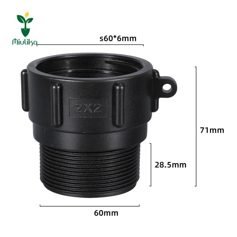 Miulika IBC Tote Adapter nối thoát nước cho bể nước, nắp IBC, lắp thùng IBC tấn xô