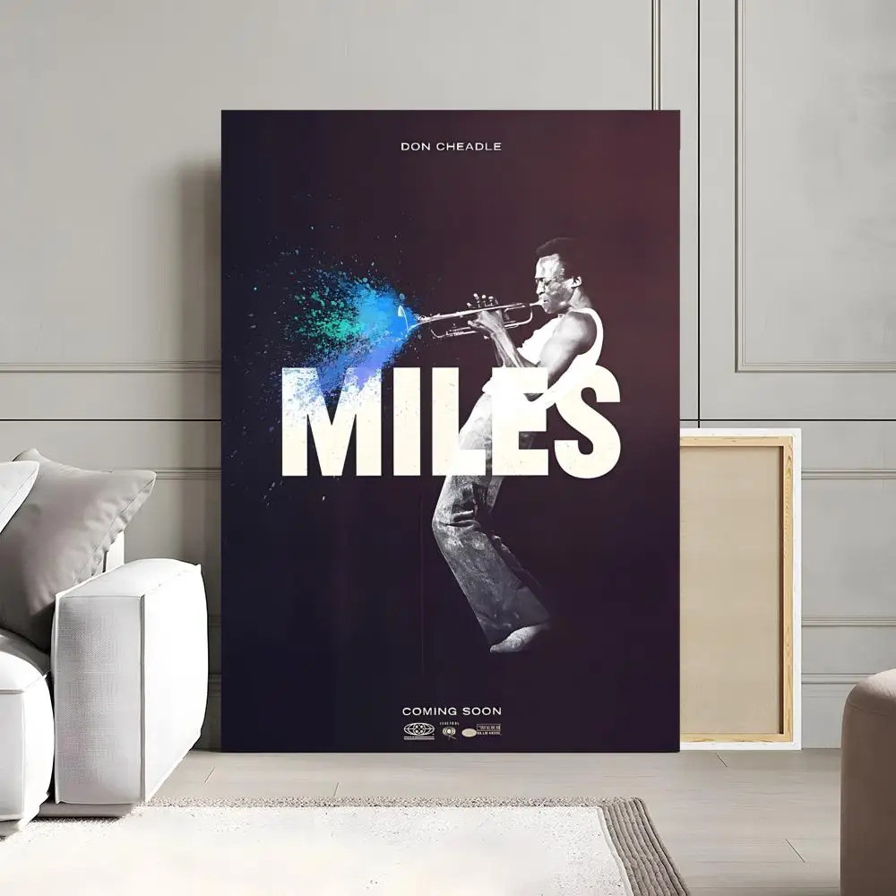 Nhạc Sĩ Jazz M-Miles Davis Tranh Thư Pháp Canvas Poster: Không Nhăn Chống Thấm Nước Bền Đẹp Tất Cả Không Gian Trang Trí Tường Master Trang Trí Phòng Ngủ Trang Trí Nội Thất Phòng Trưng Bày Cổ Điển BRYX
