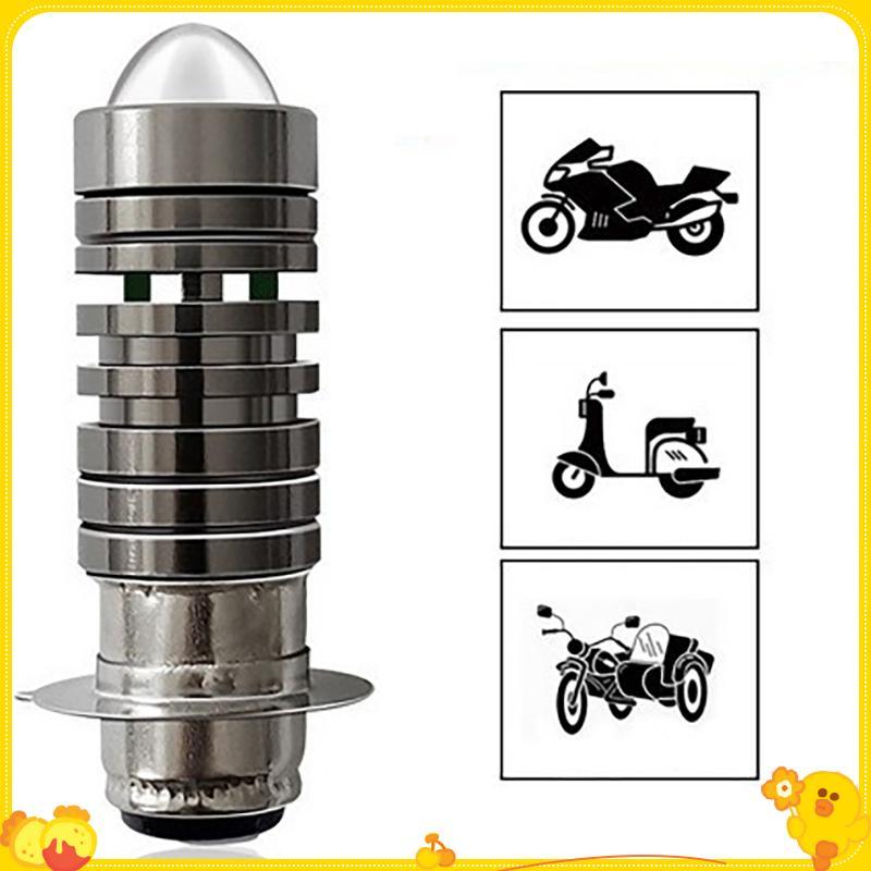 Đa Năng 12V Hai Màu Bóng Đèn Pha P15D H6 PX15D LED Xe Máy Đèn Pha H6 Xe Tay Ga Xe Máy Đèn Pha Không