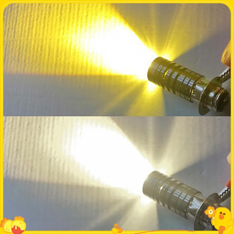 Đa Năng 12V Hai Màu Bóng Đèn Pha P15D H6 PX15D LED Xe Máy Đèn Pha H6 Xe Tay Ga Xe Máy Đèn Pha Không