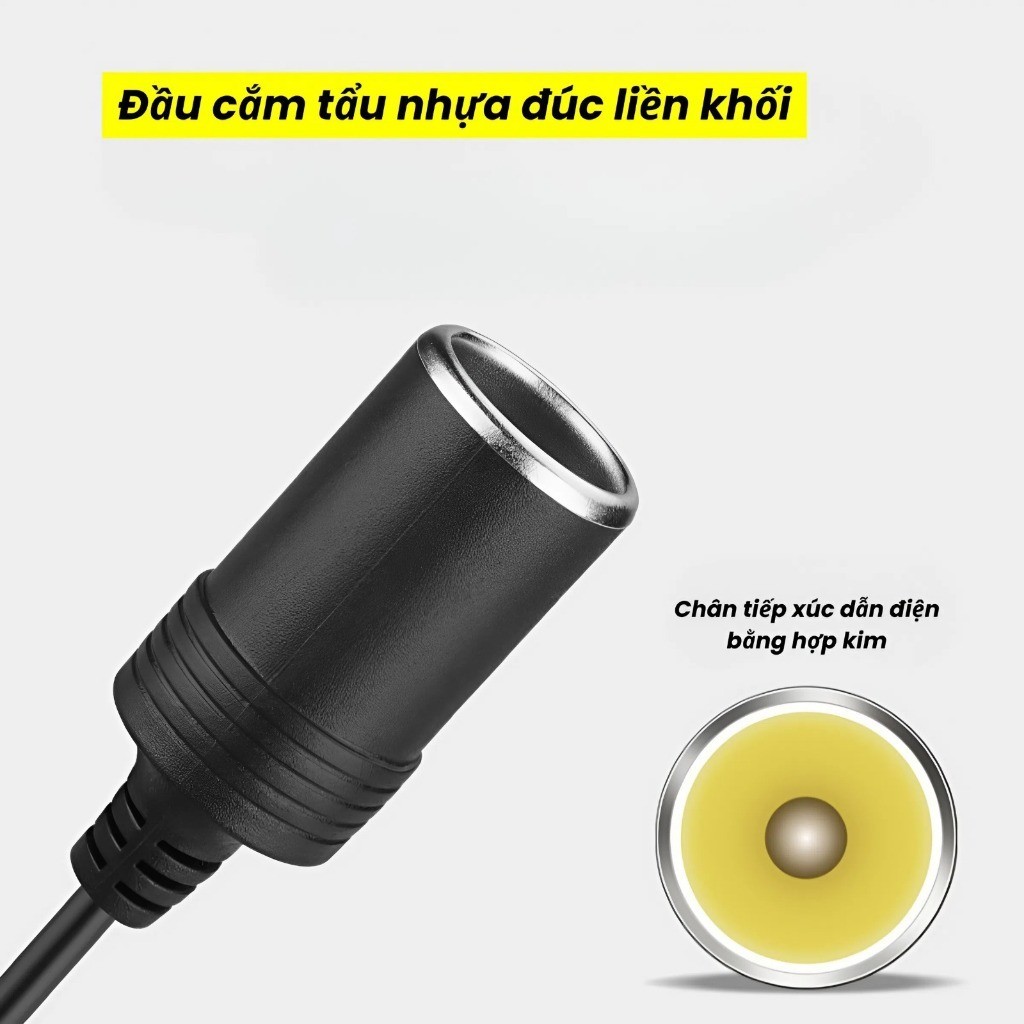 【48h】Bộ chuyển đổi tẩu sạc ô tô từ nguồn USB 5V lên 12V, thiết kế nhỏ gọn, dễ dàng kết nối và sử dụng trên mọi xe.