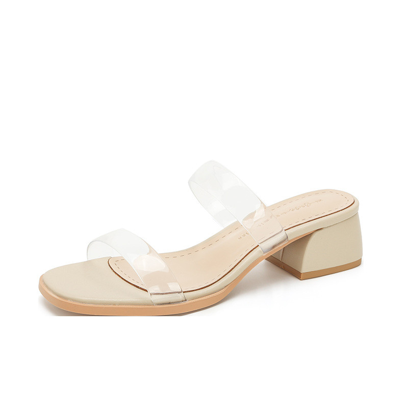 Size Lớn 34-43 Dép Trong Suốt Nữ Da Cừu Dây Đeo Phẳng Mở Ngón Chân Dày Mùa Hè Cổ Tích Phong Cách Chân Rộng Béo Chân Thoải Mái 4DH8