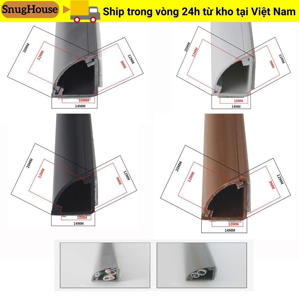 Vỏ bảo vệ dây SNUGHOUSE tam giác chống đùn, tự dính, bền cho khe cắm điện trong nhà và ngoài trời