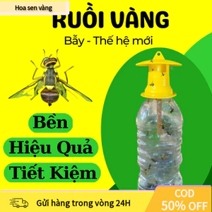 【24H】 Bẫy Ruồi Vàng Tinh Chất Dẫn Dụ Sinh Học, Thiết Kế Chống Mưa Nắng, Nhựa Cứng Bền, Sử Dụng Dễ Dàng Và An Toàn