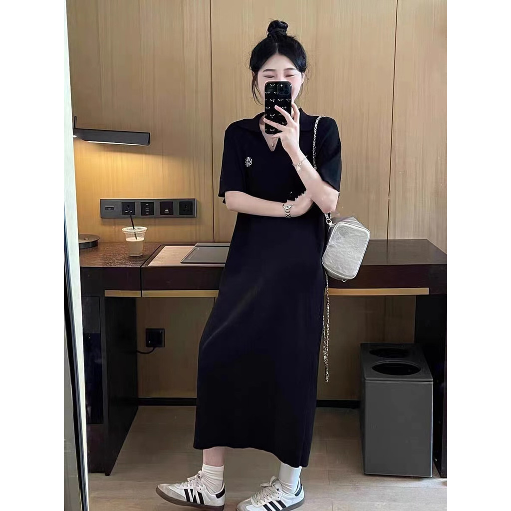 Trang phục bà bầu mùa hè Ve áo sọc thời trang phương Tây