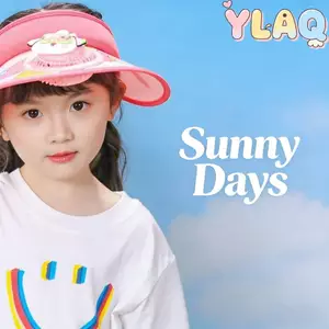 Mũ chống nắng trẻ em có quạt vành rộng Mũ làm mát chống tia cực tím Chơi ngoài trời Sử dụng du lịch