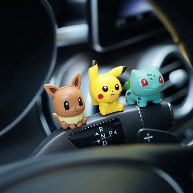 6 Cái / bộ Pokemon Palmsize Wonders Series Pikachu Charmander Bulbasaur EEVEE Psyduck Squirtle Nhân Vật Hành Động Đồ Chơi Bảng Điều Khiển Ô Tô Trang Trí