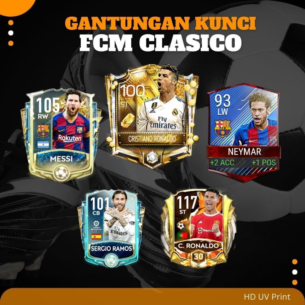 FC MOBILE GANTUNGAN KUNCI AKRILIK TEMA EVENT KARTU PEMAIN SEPAKBOLA FCM TERUPDATE HD QUALITY