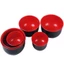 Bát Melamine CATMALLER88, Hộp Đựng Thực Phẩm Sứ Giả Màu Đỏ Đen, Dụng Cụ Chống Rơi Thiết Kế Không Thể Phá Vỡ Bát Canh Phong Cách Nhật Bản