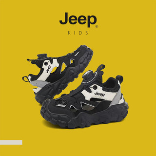 JEEP Giày Trẻ Em Dép Thể Thao Trẻ Em Nút Xoay Rỗng Thoáng Khí Bé Trai Bé Gái Mùa Hè Đế Nhẹ Giày Chạy Bộ Thường Ngày